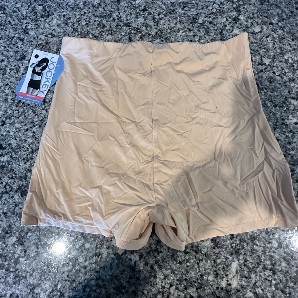 Jockey Women's Tan Boyshorts Silky Smooth Size Large